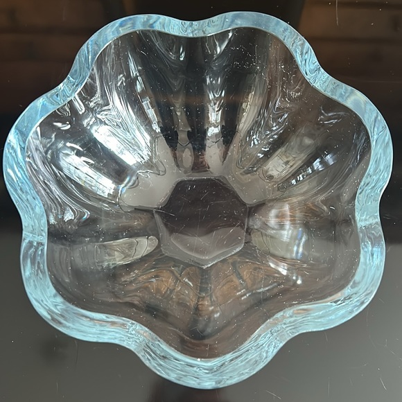 🔥HP🔥VTG Asta Stromberg /Strombergshyttan  Crystal Bowl 60s, Sweden, signed - Picture 5 of 14